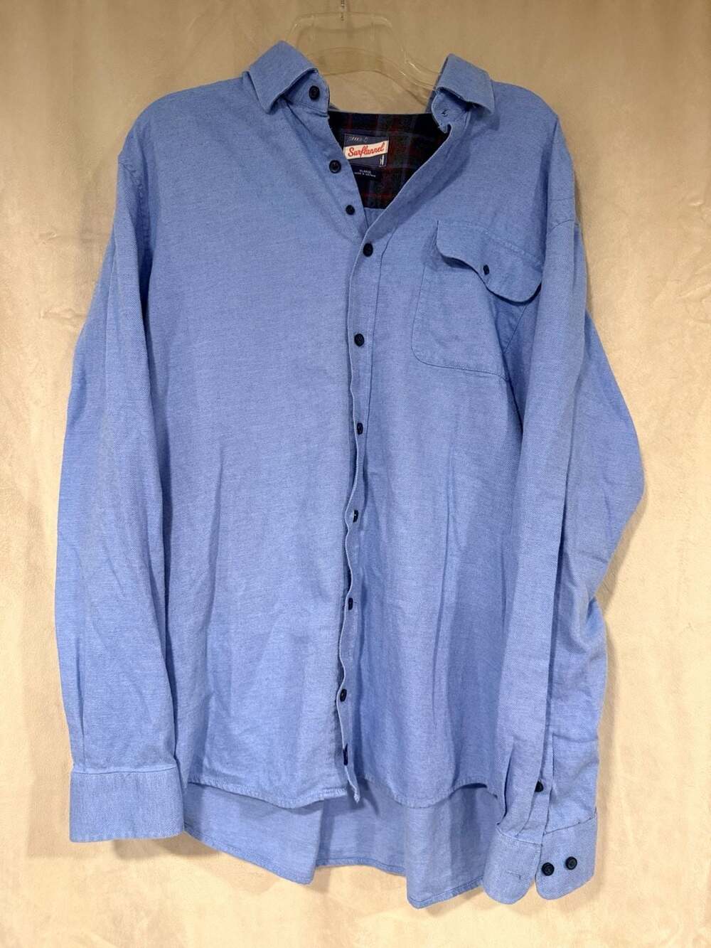 Johnnie-O Surflannel Button Down Shirt Blue Men’s XL